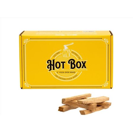 HOT BOX COOKING WOOD All Natural Oak Mini Logs 350 cu in POWOAK